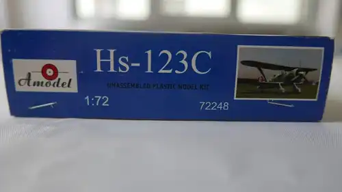 Amodel, Hs-123C-1:72-72248-Modellflieger-OVP-0415