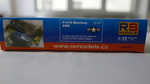 RS Models, P-51 H Mustang ANG-1:72-92148-Modellflieger-OVP-0412