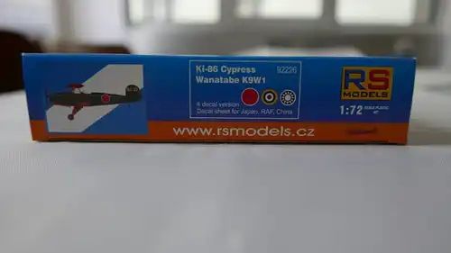 RS Models, Ki-86/K9W1 Japanese Type 4 Primary Trainer-1:72-92226-Modellflieger-OVP-0410