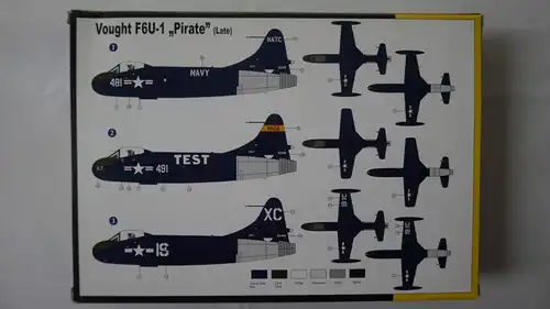 Admiral, Vought F6U-1 "Pirate"(Late)-1:72-ADM 7212-Modellflieger-OVP-0409
