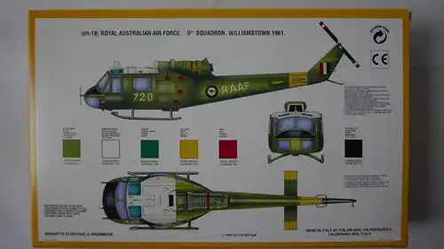 Italeri, UH-1B "Huey"-1:72-040-Modellflieger-Hubschrauber-OVP-0408