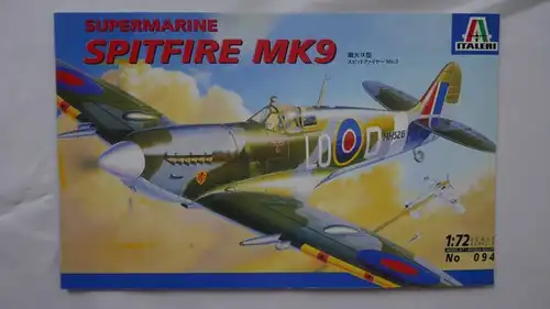 Italeri, Spitfire Mk. VB-1:72-001-OVP und Spitfire Mk.9-1:72-094-Modellflieger-0402