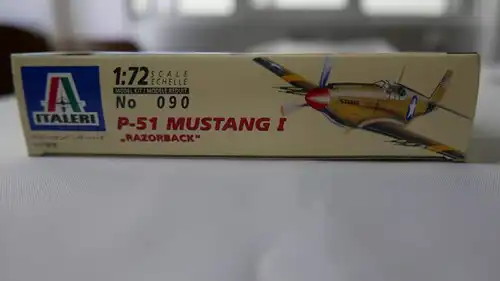 Italeri, P-51 Mustang I "Razorback"-1:72-090-Modellflieger-OVP-0403
