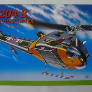 Italeri AB 204 B Rescue Helicopter-1:72-1201-Modellflieger-OVP-0400