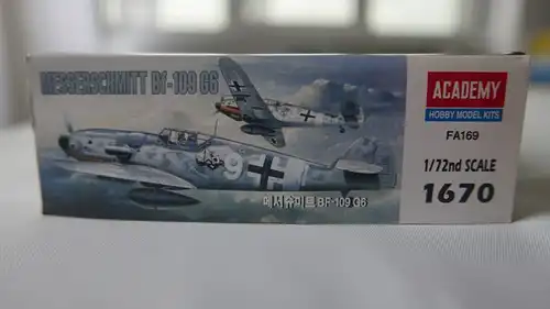 Academy Messerschmitt Bf-109 G6-1:72-1670-Modellflieger-OVP-0386