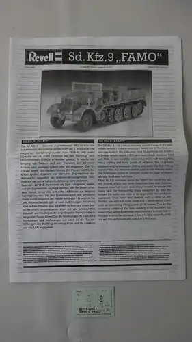 Revell Sd. Kfz.9 "Famo" Zugkraftwagen 18t-1:72-03141-Militärfahrzeug-OVP-0346