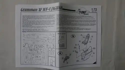 Planet Models XF10F-1 Jaguar Swing Wing-1:72-171-Modellflieger-OVP-0293