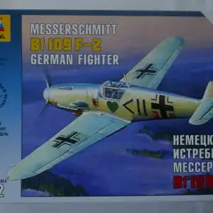 Zvezda Messerschmitt Bf 109 F-2 German Fighter-1:72-7302-Modellflieger-OVP-0281