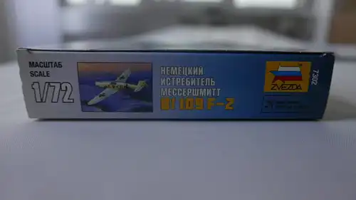 Zvezda Messerschmitt Bf 109 F-2 German Fighter-1:72-7302-Modellflieger-OVP-0281