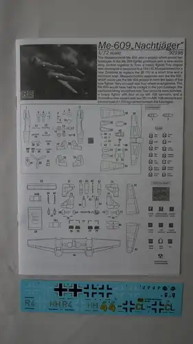 RS Models Me-609 "Nachtjäger"-1:72-92198-Modellflieger-OVP-0276