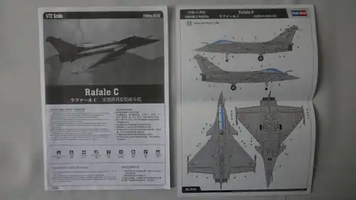 Hobby Boss Rafale C-1:72-87246-Baulteile versiegelt-Modellflieger-OVP-0273