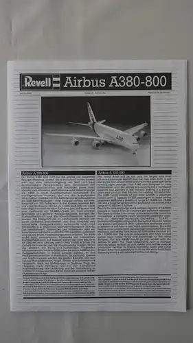 Revell Airbus A 380-800-1:144-04230-Modellflieger-OVP-0230