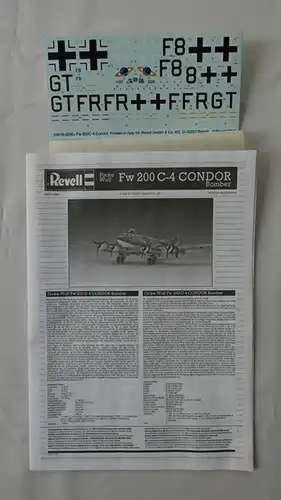 Revell Focke Wulf Fw 200 C-4 Condor Bomber-1:72-04678-Modellflieger-OVP-0228