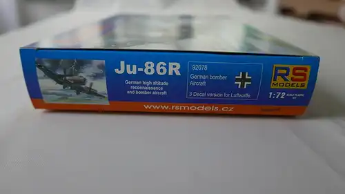 RS Models Ju-86R-1:72-92078-Modellflieger-OVP-0215