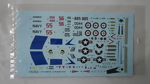 Fujimi Douglas A-4E/F Topgun-1:72-25024-Modellflieger-Bauteile versiegelt-OVP-0181