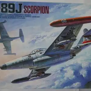 Academy F-89J Scorpion-1:72-1628-Modellflieger-Bauteile versiegelt-OVP-0170