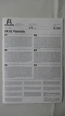 Italeri SM.81 Pipistrello-1:72-1283-Modellflieger-OVP-0159