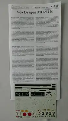 Italeri MH-53E Sea Dragon-1:72-065-Modellflieger-Helicopter-OVP-0157