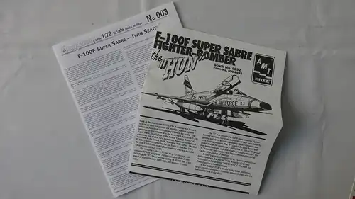 Italeri F-100 F Super Sabre Double Seater-1:72-003-Modellflieger-OVP-0146