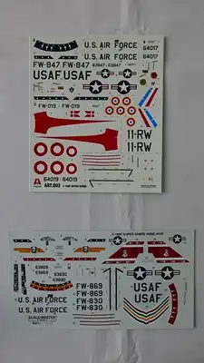 Italeri F-100 F Super Sabre Double Seater-1:72-003-Modellflieger-OVP-0146