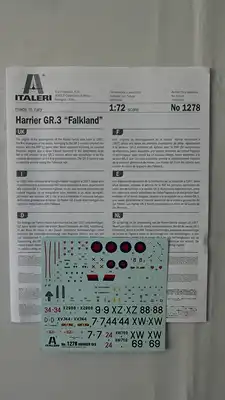 Italeri Harrier GR.3 Falkland-1:72-1278-Modellflieger-OVP-0145