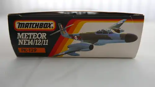 Matchbox Armstrong Whitworth Meteor-1:72-3 Farben-PK-129-Modellflieger-OVP-0123