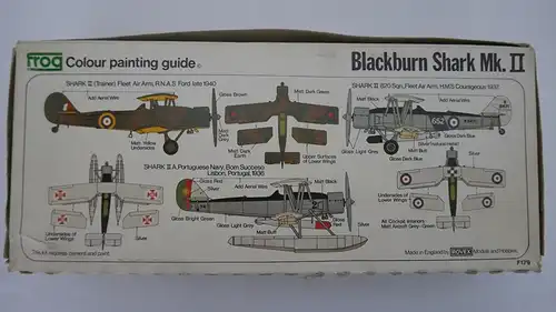 Frog Blackburn Shark Torpedo Bomber-1:72-F179-Modellflieger-OVP-0046