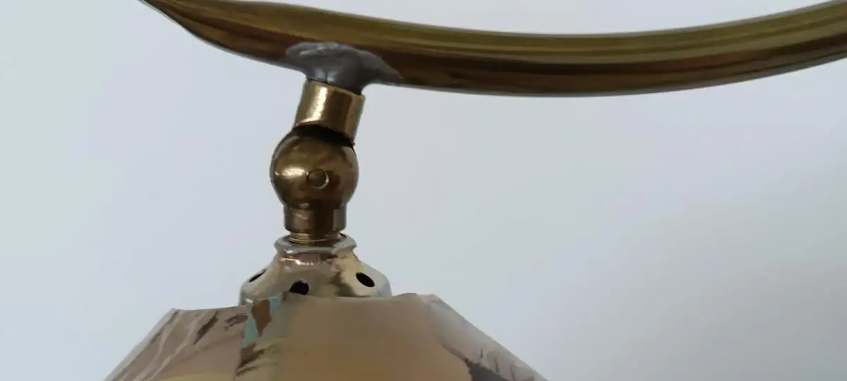 H61071-Art Deco Stehlampe-Leselampe-Stehlampe-Lampe-Leuchte-Stehleuchte mit Tisch 7