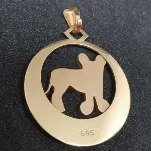 Goldanhänger Katze aus 14 Karat Echtgold ( 585er )