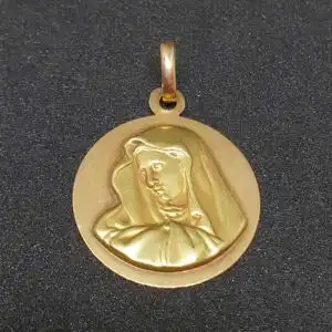Goldanhänger - Heilige Maria aus 18 Karat Echtgold (750er)