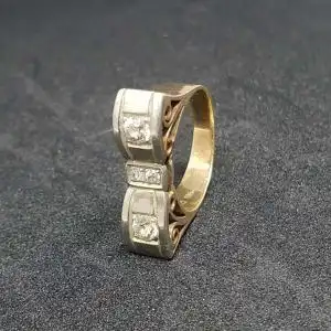 wunderschöner Brillantring aus 14 Karat Echtgold (585er)