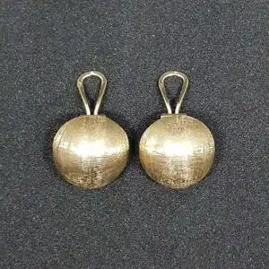 Goldene Ohrclips Ohrringe aus 14 Karat Echtgold (585er)