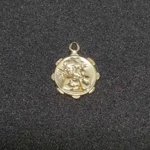 Schutzengel Goldanhänger aus 14 Karat Echtgold (585er)