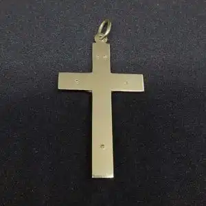 Goldanhänger - Jesus am Kreuz aus 14 Karat Echtgold ( 585er ) mit Maria und Jesuskind