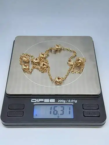 Halskette-14 Karat-Kette-585er Echtgold-Goldkette-Gelbgold-