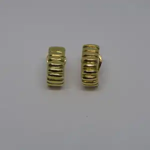 Ohrringe-585 Echtgold-14 Karat-Gelbgold-Ohrstecker-