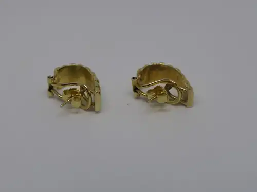 Ohrringe-585 Echtgold-14 Karat-Gelbgold-Ohrstecker-