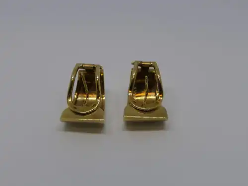 Ohrringe-585 Echtgold-14 Karat-Gelbgold-Ohrstecker-