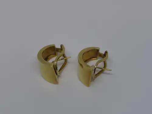 Ohrringe-585 Echtgold-14 Karat-Gelbgold-Ohrstecker-