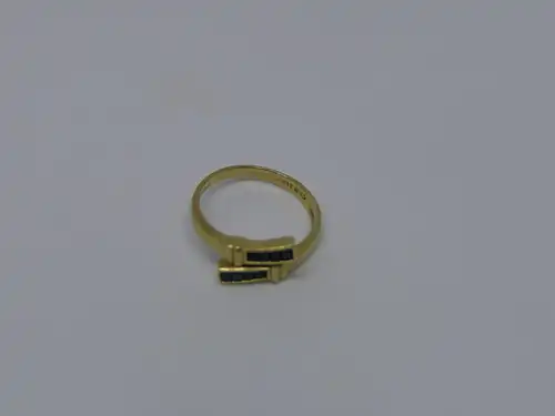 Ring-Saphir-14 Karat-Goldring-585 Echtgold-Gelbgold-