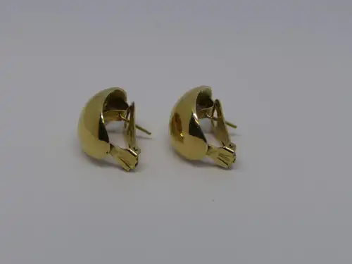 Ohrklips-Ohrringe-585 Echtgold-14 Karat-Gelbgold-Ohrstecker-