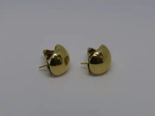 Ohrklips-Ohrringe-585 Echtgold-14 Karat-Gelbgold-Ohrstecker-