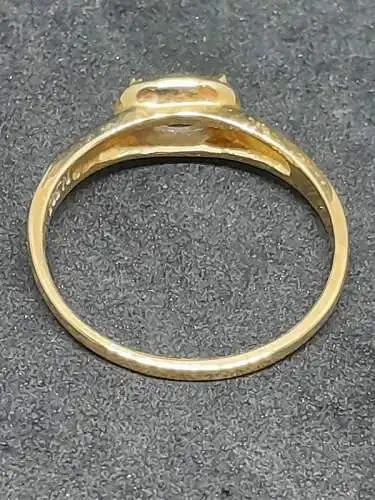 Goldring mit Iolit - 14 Karat - Gelbgold - Ring - 585 Echtgold