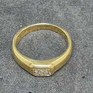 Goldring mit Diamanten - 14 Karat - Gelbgold - 585 Echtgold