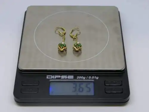 Ohrringe-Ohrstecker-14 Karat-Goldohrringe-585 Echtgold-Gelbgold-