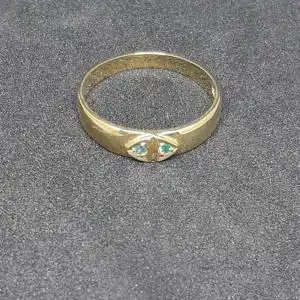 Goldring mit Zirkonia - 9 Karat - 375 Echtgold - Ring - Goldring