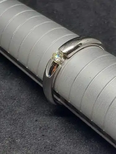 Goldring mit Brillanten - 14 Karat - 585 Echtgold - Ring - Goldring