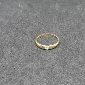 Goldring mit Brillanten - 14 Karat - 585 Echtgold - Ring - Goldring