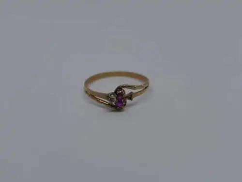 Ring-14 Karat-Goldring-585 Echtgold-Gelbgold-