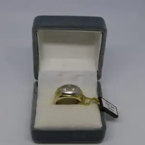 R1 - Goldring mit Diamanten – Ring – 14 Karat – 585 Echtgold – Goldring